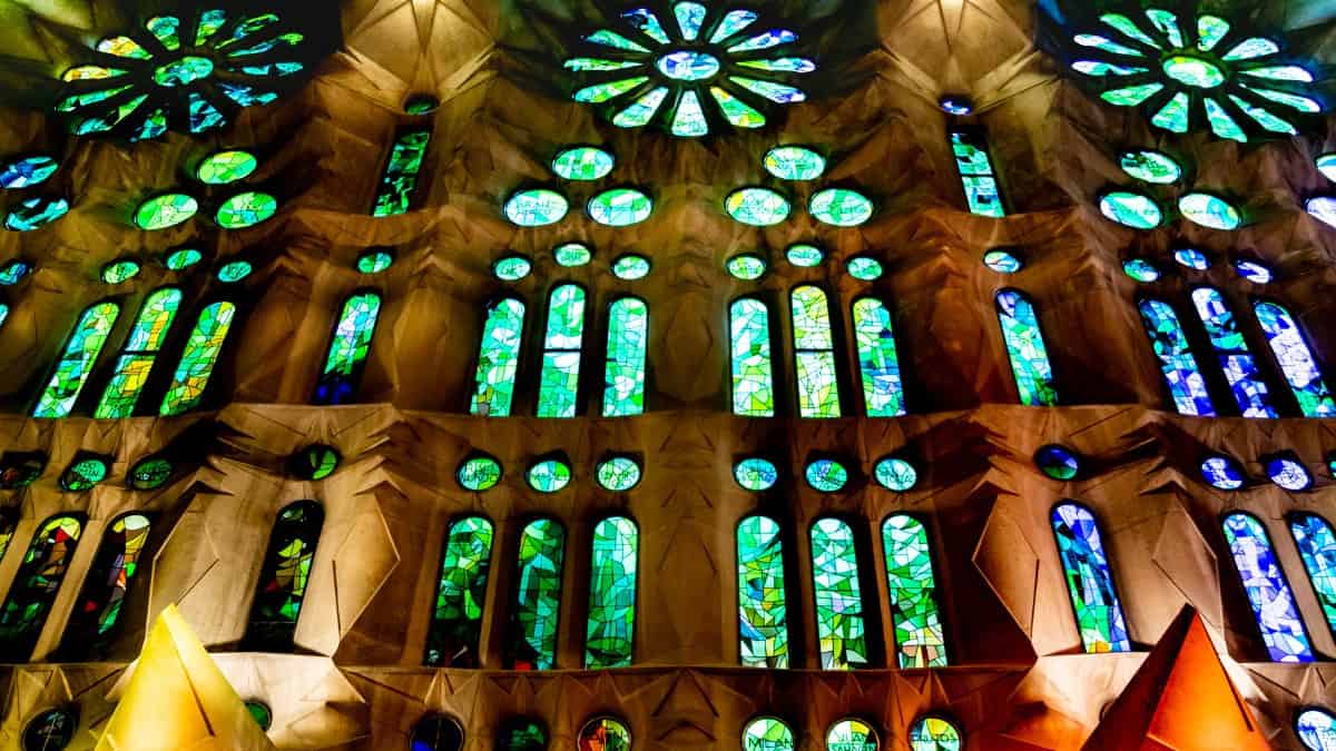 The magnificent Sagrada Familia cathedral in Barcelona